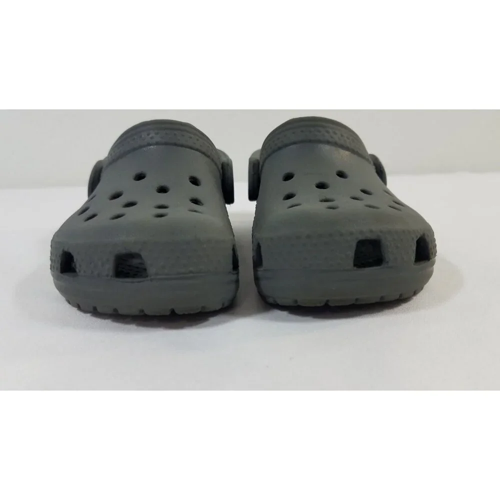 Crocs Toddlers Classic Clogs Gray Size 5 Kids GUC